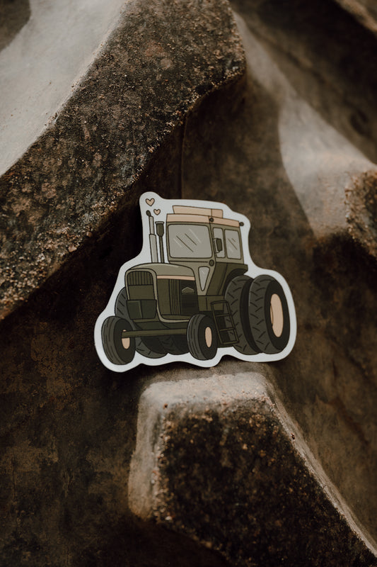 Little Farmer John Deere Tractor Sticker