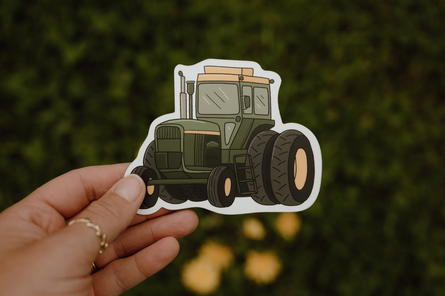 Dually John Deere Kids Tractor Sticker