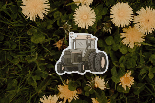 Little Farmer John Deere Tractor Sticker